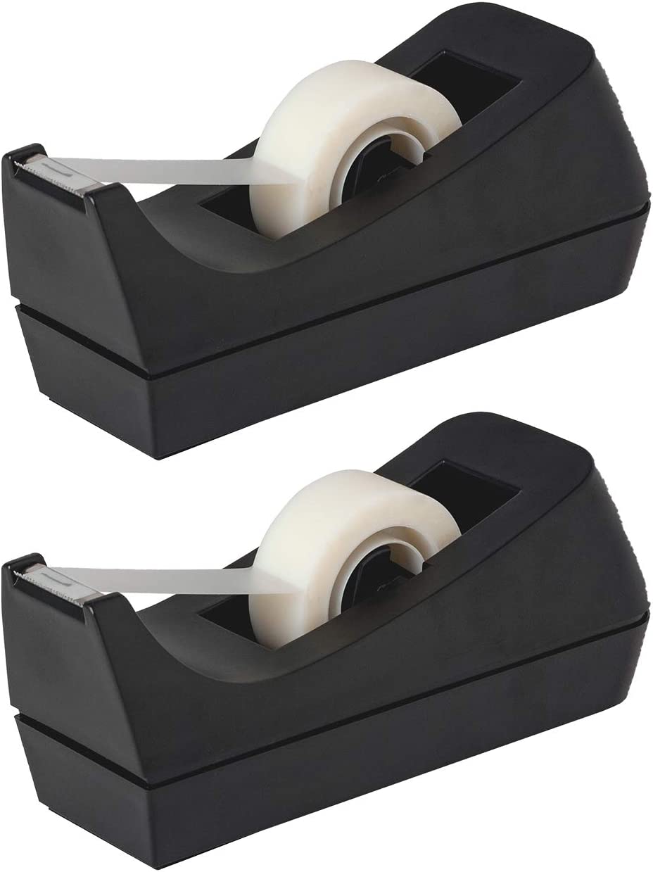 Tape Dispenser Weighted - Desktop-tapedispenser - Antislipbasis - Verzwaarde tape-roldispenser