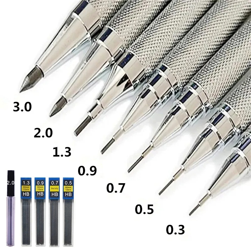 Mechanical Pencil 0.3 - Metalen mechanisch potlood 0,3 0,5 0,7