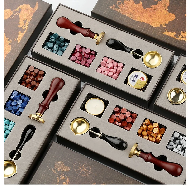 Wax Seal Stamp Set - DIY Stempels Lakzegel Box Kit Afneembare