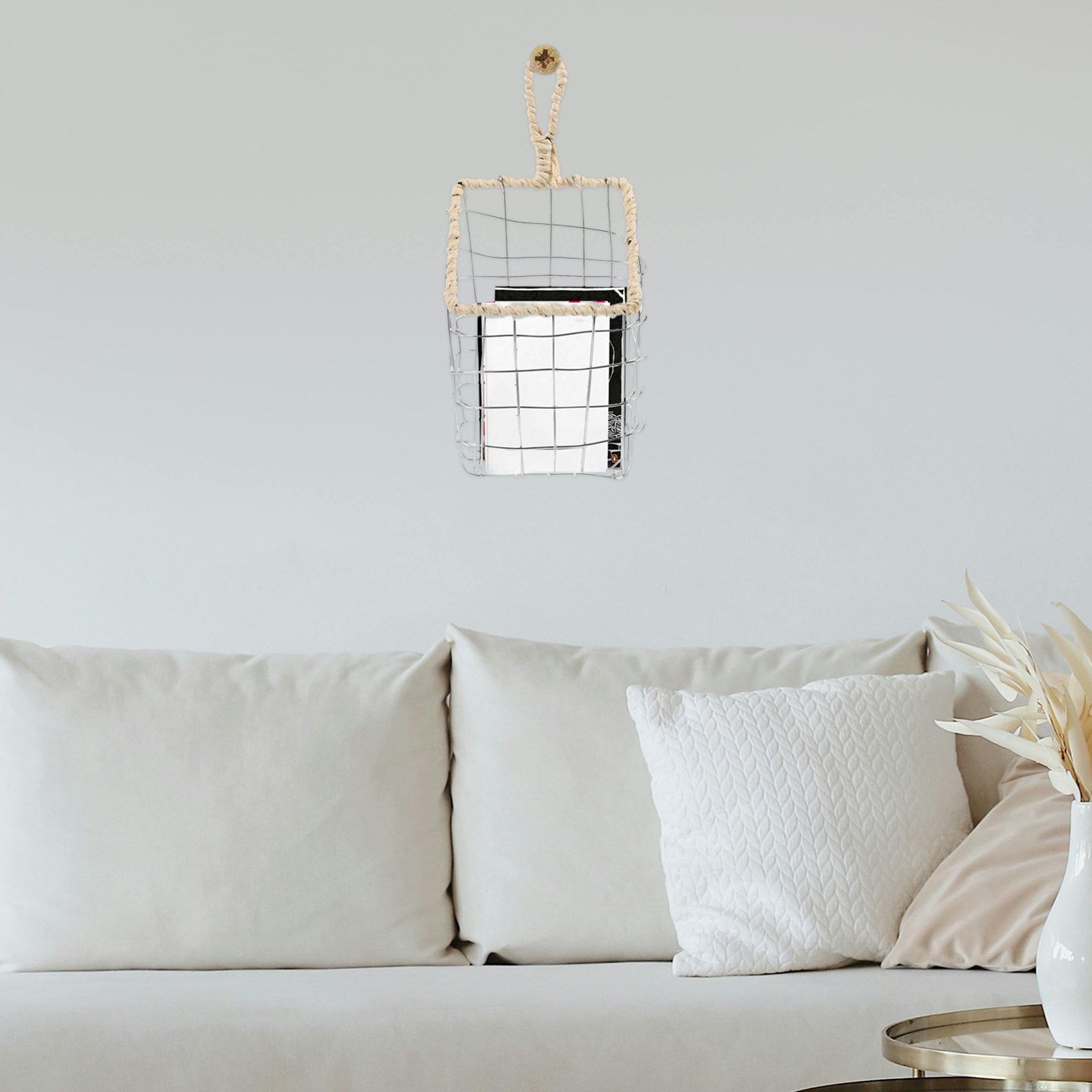 Magazine Holder Rack - Wandmontage ijzeren boekenhouder, Scandinavische wandboekenplank voor