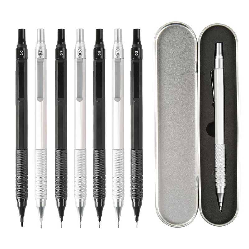 Mechanical Pencil 0.3 - Hoge kwaliteit metalen mechanische potlodenset met