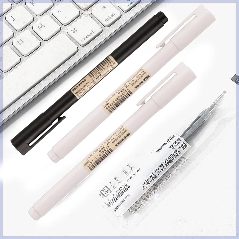 0.5mm Zwart/Wit Gel Pen Zwarte - Muji Stationery Gel Pen recensie en prijs