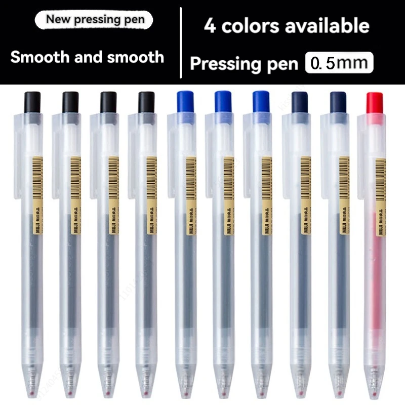 0.5mm Druk Gel Pen Blauw/Zwart - Muji Stationery Gel Pen recensie en prijs