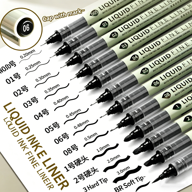 12-pack zwarte fineliner teken - Correction Pen Fine recensie en prijs
