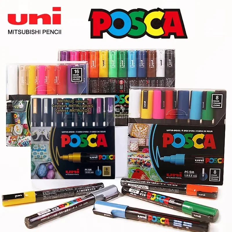 Uni Posca Art Marker Set 7/8/1 - Correction Pen Fine recensie en prijs