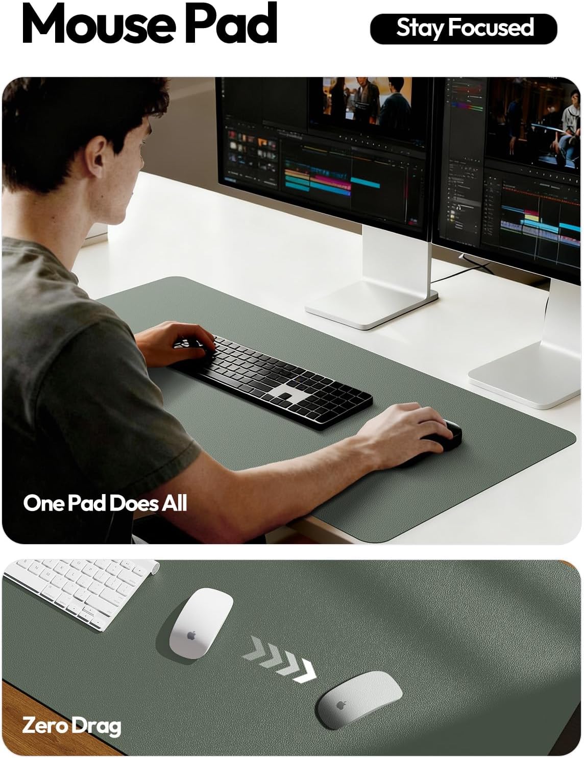 Leren bureau-onderlegger, grot - Leather Desk Pad recensie en prijs