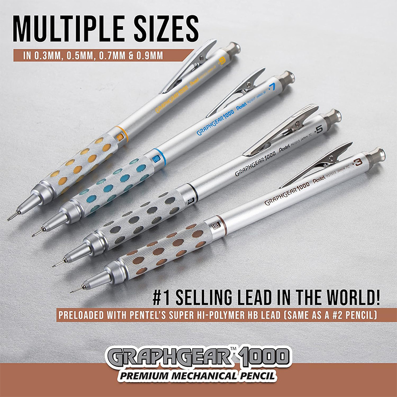 Japan Pentel Vulpotlood GraphG - Pentel Pen Energel recensie en prijs