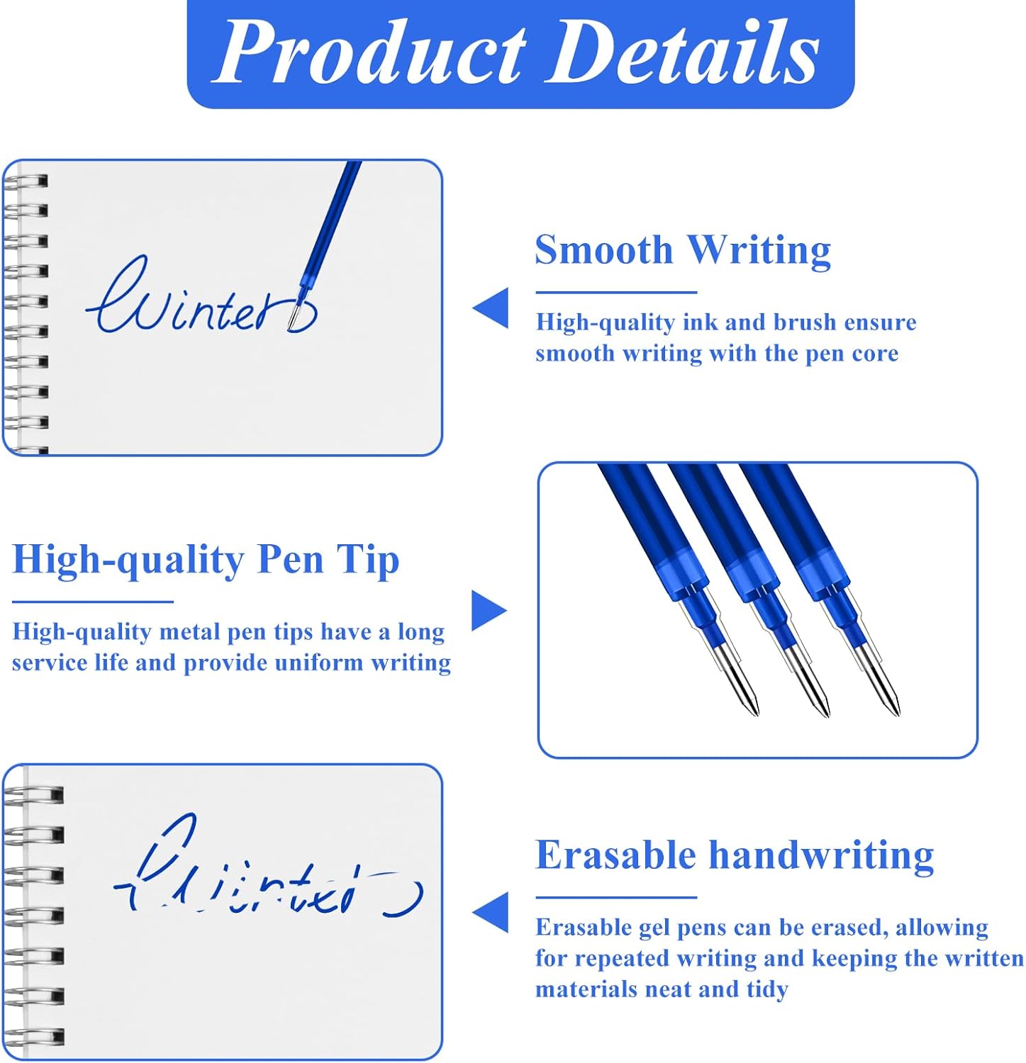 16 Stuks 1.0mm Uitwisbare Gel  - Correction Pen Fine recensie en prijs