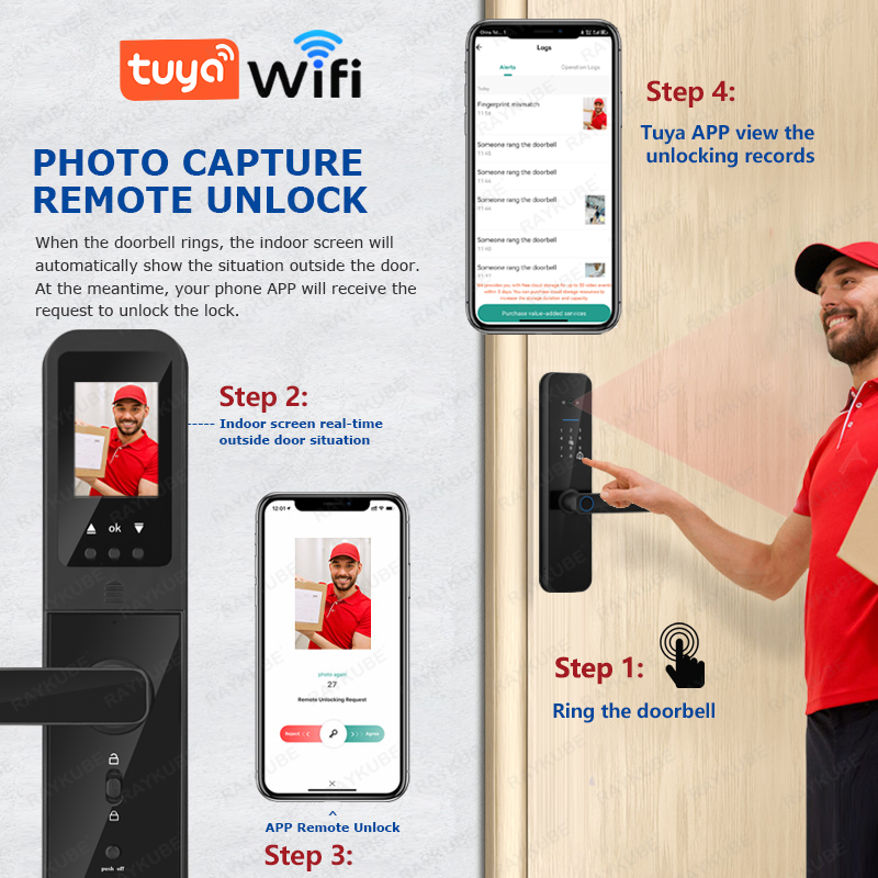RAYKUBE F008 Tuya Wifi kijkgaa - Letter Opener Brass recensie en prijs