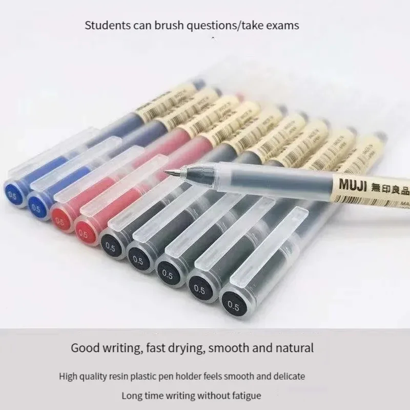 Mooie MUJI Gel Pen Zwart/Rood/ - Muji Stationery Gel Pen recensie en prijs
