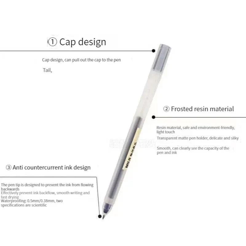 Mooie MUJI Gel Pen Zwart/Rood/ - Muji Stationery Gel Pen recensie en prijs