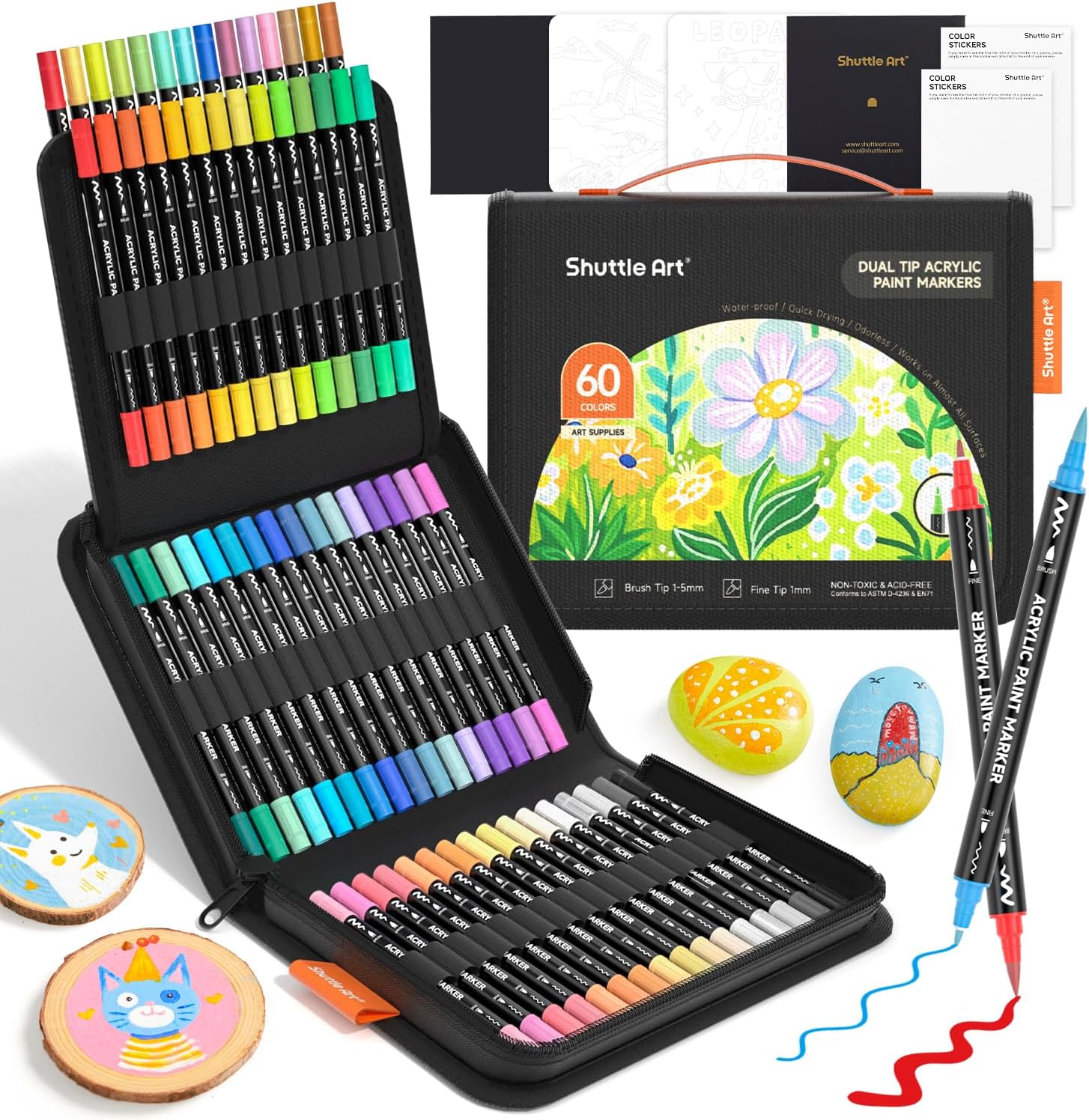 Shuttle Art 60 Kleuren Dubbelp - Correction Pen Fine recensie en prijs