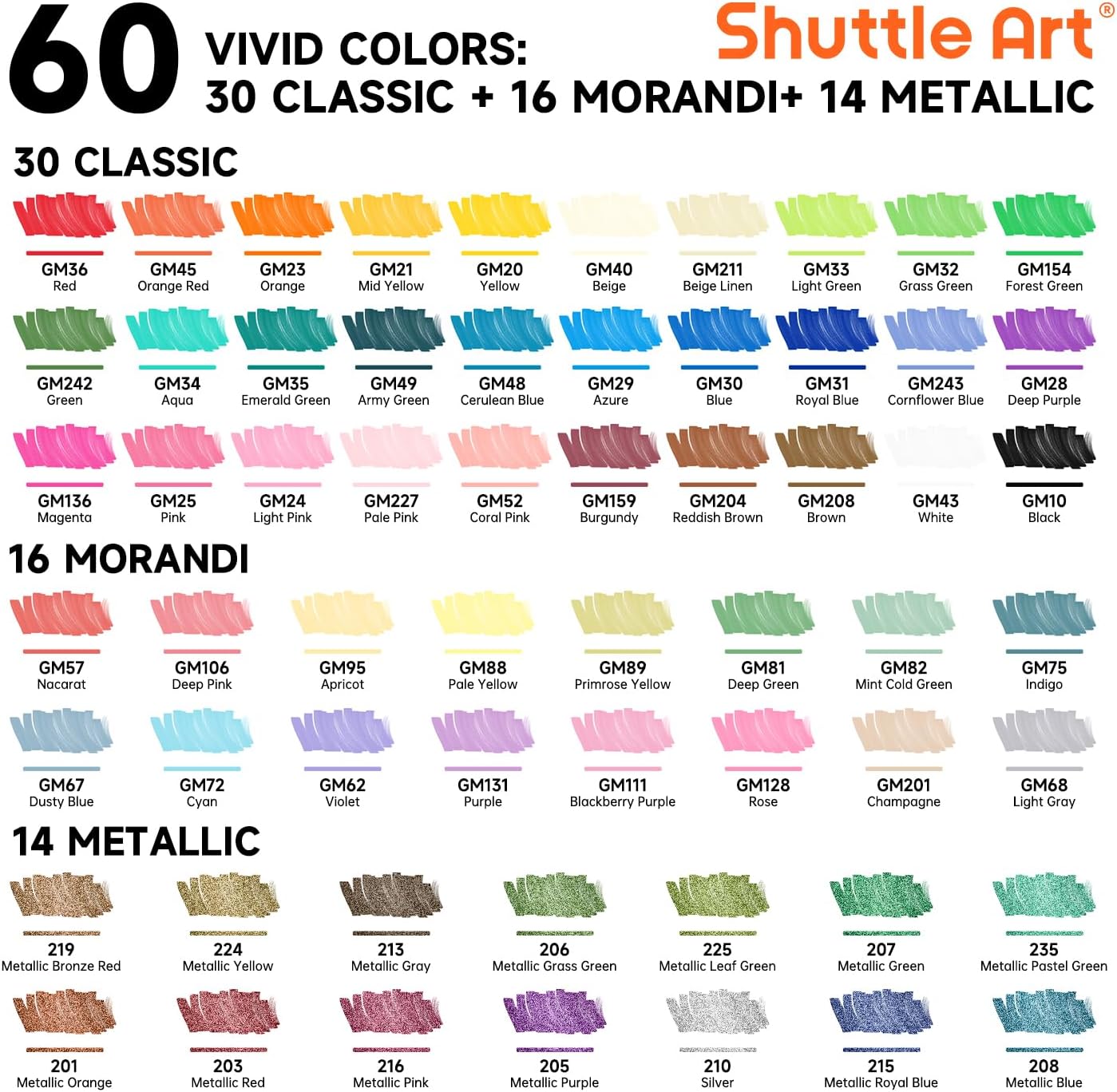 Shuttle Art 60 Kleuren Dubbelp - Correction Pen Fine recensie en prijs
