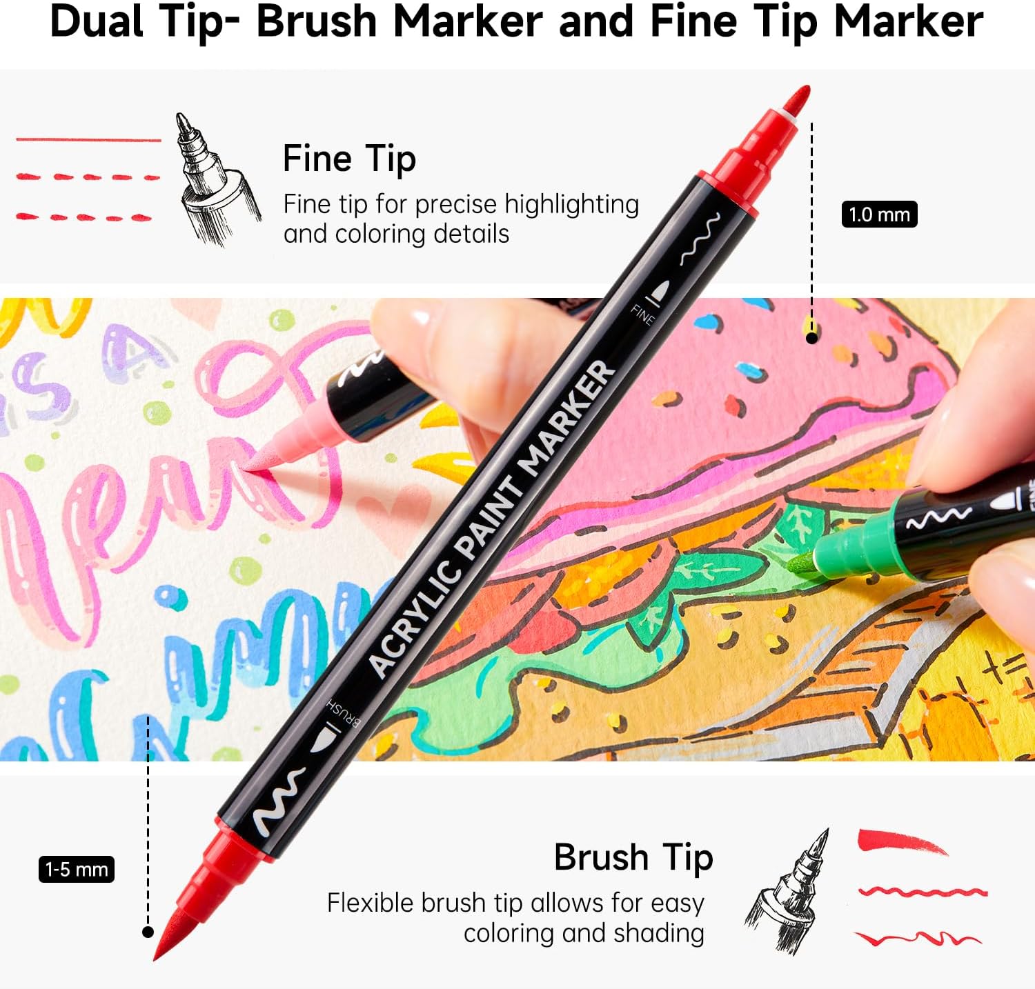 Shuttle Art 60 Kleuren Dubbelp - Correction Pen Fine recensie en prijs