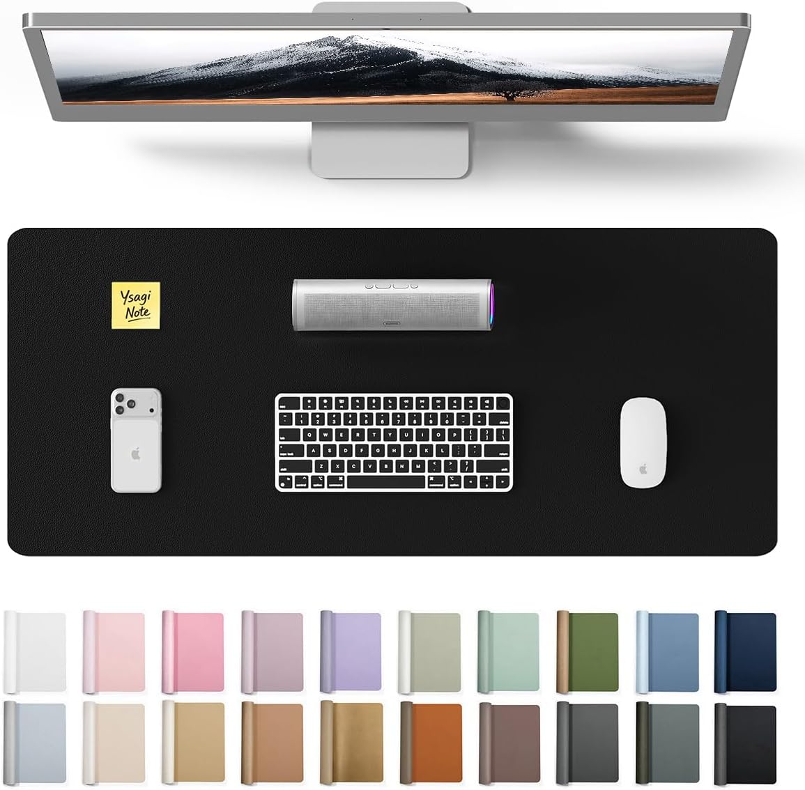Grote leren bureau-onderlegger - Leather Desk Pad recensie en prijs