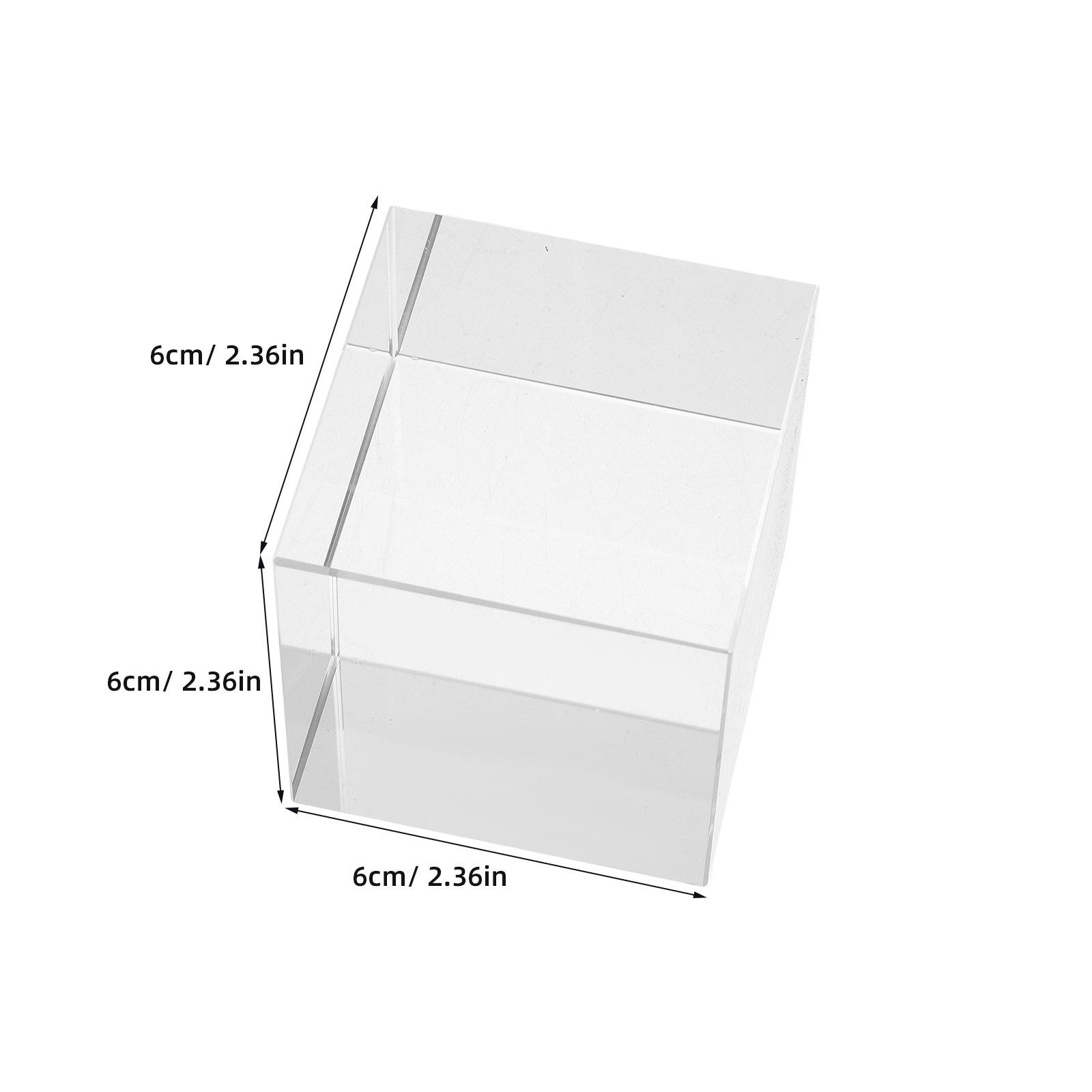 Helder vierkant kristallen pre - Book Weight Glass recensie en prijs